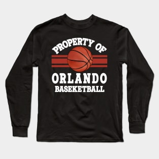 Proud Name Orlando Graphic Property Vintage Basketball Long Sleeve T-Shirt